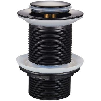 Донный клапан Raglo R600.04.06 click-clack Черный матовый — фото 1, Донные клапаны