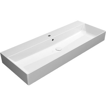 Раковина GSI Kube X 120 9424111 Белая — фото 1, Раковины подвесные