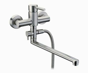 Wern 4202L Смеситель для ванны с длинным изливом — фото 1, Смеситель для ванны