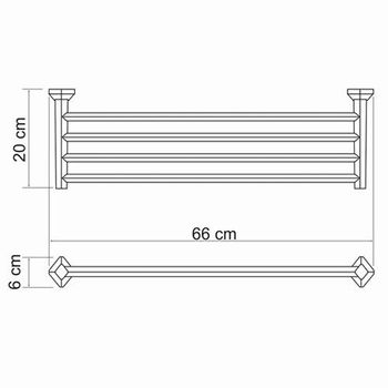 Товар: Аксесс Aller K-1111 Полка д/полотенец (блистер),хром, WasserKRAFT - фото 4 Аксесс Aller K-1111 Полка д/полотенец (блистер),хром, WasserKRAFT — фото 4, Полки для полотенец