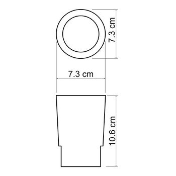 C180 Стакан — фото 3, Аксессуары для раковины