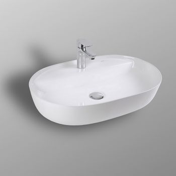 Раковина Bond 60 S01-600 Белая глянцевая — фото 3, Раковины накладные