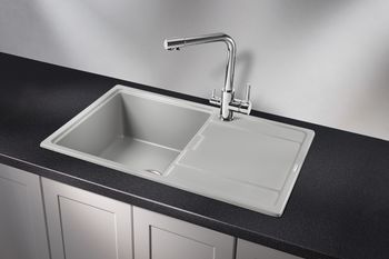 Granula-7804, СЛАНЕЦ, кухонная мойка, кварц — фото 2, Кухонные мойки