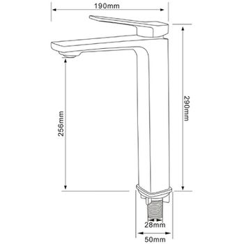 Смеситель для раковины Comforty FC071B-CKBT 00-00006501 Белый — фото 3, Смесители для раковины