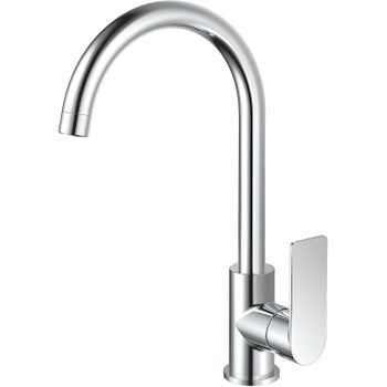 Смеситель для кухни Haiba HB70617 Хром — фото 1, Смесители для кухни