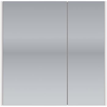 Шкаф зеркальный PRIME, 70 см, 2 дверцы, 4 стеклянные полки, белый — фото 7, Зеркальные шкафы в ванную