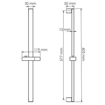 A318 Стойка для душа — фото 3, Штанги для душа