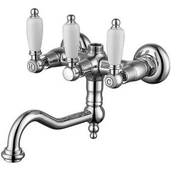 Смеситель для ванны Caprigo Adria-Classic 03-518-crm Хром — фото 1, Смеситель для ванны