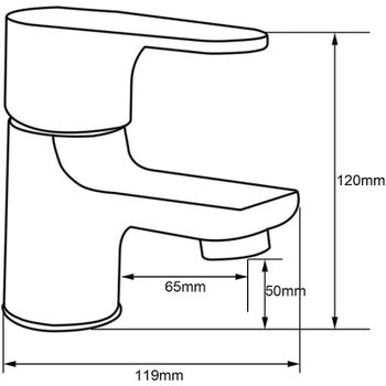 Смеситель для раковины Melodia della vita Rock MDV35221 Хром — фото 5, Смесители для раковины