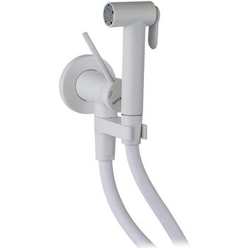 Гигиенический душ со смесителем Gattoni RT010BO Белый матовый — фото 1, Гигиенические души