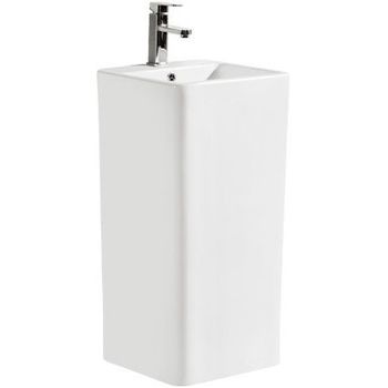 Раковина CeramaLux 40 P7004L Белая — фото 1, Раковины напольные