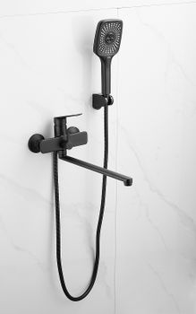 Смеситель для ванны Belz B533-7 B22533-7 универсальный Черный — фото 3, Смеситель для ванны