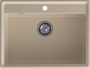 GRANFEST Мойка LEVEL 660 1-чаша 660*500мм кашемир арт.GF- — фото 2, Кухонные мойки