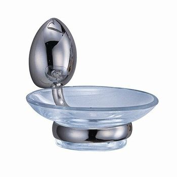 Аксесс Weser K-8629 Мыльница стекло (блистер), хром, WasserKRAFT — фото 1, Мыльницы