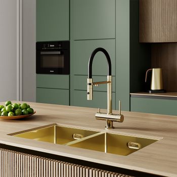 Смеситель для кухни Iddis Ace ACEMGFFi05 Золото матовое — фото 9, Смесители для кухни