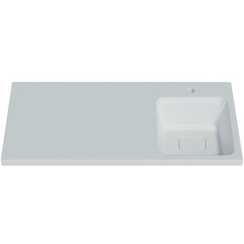 Раковина Madera Kamilla 100 R 4627173210560 на стиральную машину Белая — фото 1, Раковины на стиральную машину