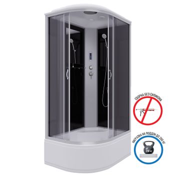 Душевая кабина Niagara Classic NG-2510-14RP (120х80х215) высокий поддон(40см),стекло тонированное,4  — фото 2, Душевые кабины