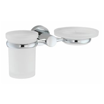 Donau K-9426 Держатель стакана и мыльницы — фото 3, Аксессуары для раковины