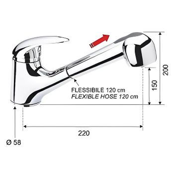 Смеситель для кухни Remer Giga Four G47 Хром — фото 2, Смесители для кухни