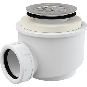 Сифон для душевого поддона Alcaplast A46-50 Сталь — фото 1, Сифоны для поддонов