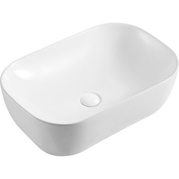 Раковина-чаша Azario 49 AZ-2143 Белая глянцевая — фото 1, Раковины накладные