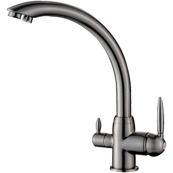 Смеситель для кухни Haiba HB76846 Сатин — фото 1, Смесители для кухни