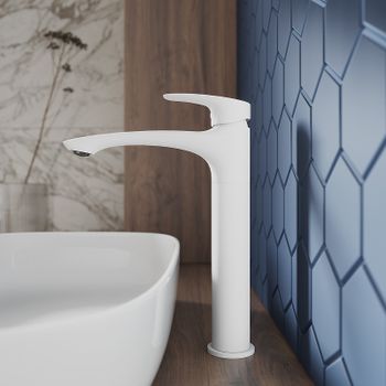 Смеситель для раковины Milardo Rora RORWT01M01 Белый матовый — фото 7, Смесители для раковины