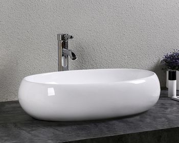 Раковина-чаша Bond 60 S58-600 Белая глянцевая — фото 3, Раковины накладные