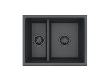 Мойка для кухни ALVEUS OMNI 50 GRANITAL DEEP BLACK-G90 BE 550x450x198 с сифоном 1149000 — фото 1, Кухонные мойки
