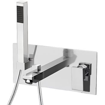 Смеситель для ванны Remer Q-Design QD04 Хром — фото 1, Смеситель для ванны