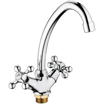 Смеситель для кухни Haiba HB4908 Хром — фото 1, Смесители для кухни