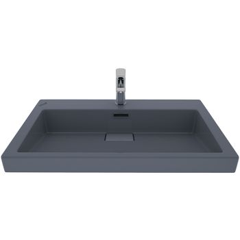 Раковина Creavit Epic 81 EP080-00BM00E-0000 Базальт — фото 1, Раковины подвесные