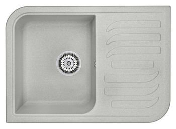 Granula-7001, БАЗАЛЬТ, кухонная мойка, кварц — фото 1, Кухонные мойки