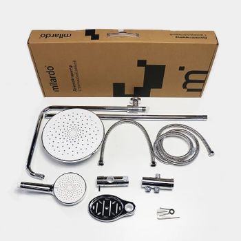 Душевая система Milardo Ideal Spa ILSSB3FM76 Хром — фото 4, Душевые стойки