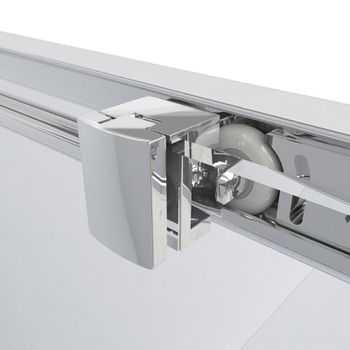 Душевой уголок Ambassador Forsa 140х120 17021109AX-120AX профиль Хром стекло прозрачное — фото 5, Прямоугольные душевые уголки