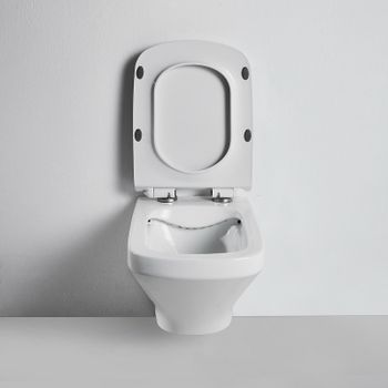 Унитаз Bond Cube F11-10 подвесной Белый с сиденьем Микролифт — фото 2, Подвесные унитазы