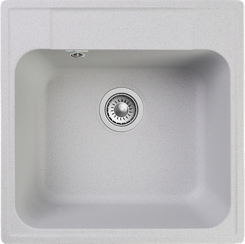 GRANFEST Мойка QUARZ 48 1-чаша 480*480мм серый арт.GF-Z- — фото 1, Кухонные мойки