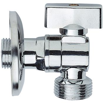 Запорный вентиль Remer 26112 для стиральной машины Хром — фото 1, Комплектующие для туалета
