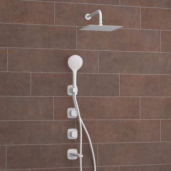 A9551.267.316.146.254.328.156.155 Встраиваемый комплект для ванны с верхней душевой насадкой, лейкой — фото 3, Встраиваемые душевые комплекты