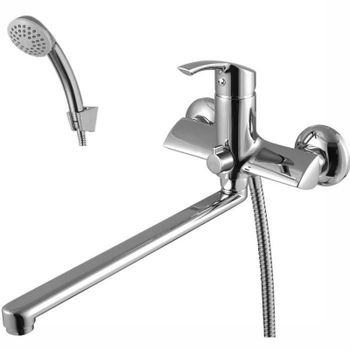 Смеситель для ванны Lemark Plus Strike LM1151C универсальный Хром — фото 1, Смеситель для ванны