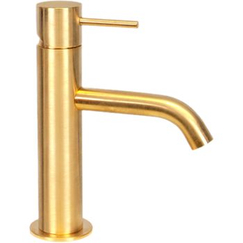 Смеситель для раковины Remer X-Style X10BG Золото брашированное — фото 1, Смесители для раковины