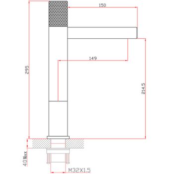 Смеситель для раковины Bronze de Luxe Avantgarde 2030GB Бронзовый — фото 7, Смесители для раковины