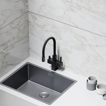 Смеситель для кухни Sancos Arno SC4005MB Черный матовый — фото 5, Смесители для кухни