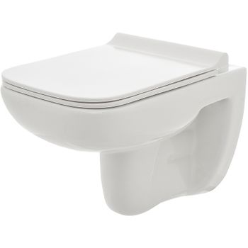 Унитаз AQUAme AQM2007 подвесной Белый глянец с сиденьем Микролифт — фото 1, Подвесные унитазы