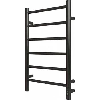 Электрический полотенцесушитель Grois Laura GR-131 400x 700 П6 RAL9005 R Черный матовый — фото 1, Электрические полотенцесушители