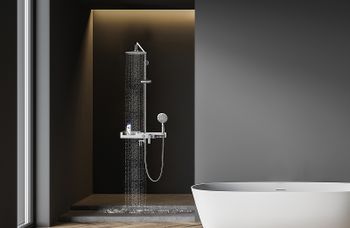 Душевая система Lemark Tropic LM7007C Хром Белый — фото 6, Душевые стойки