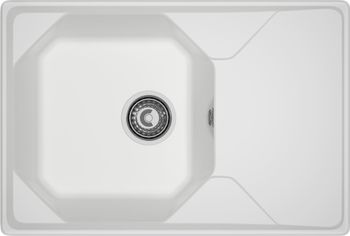 GRANFEST Мойка UNIQUE 740L 1-чаша+крыло 740*500мм иней арт.GF- — фото 2, Кухонные мойки