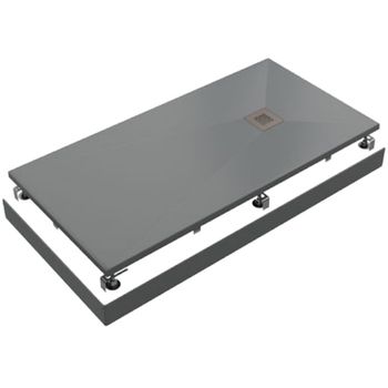 Душевой поддон из искусственного камня Good Door Essentia 140x90 ЛП00075 Графит — фото 1, Душевые поддоны из искусственного камня