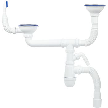 Сифон для кухонной мойки Iddis Kitchen Line S21UPS0i84 Хром — фото 1, Сифоны для кухонной мойки