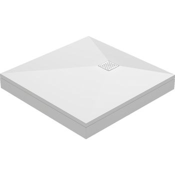 Душевой поддон из искусственного камня Good Door Essentia 100x100 ЛП00189 Белый — фото 1, Душевые поддоны из искусственного камня